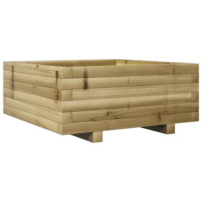 vidaXL Plantekasse 60x60x26,5 cm impregnert furu