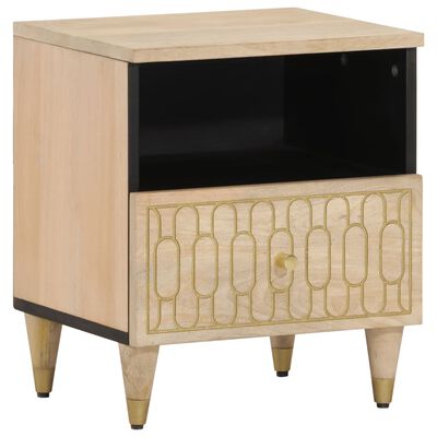 vidaXL Nattbord 2 stk 40x33x46 cm heltre mango