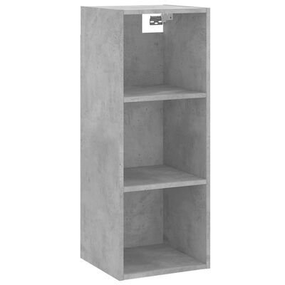 vidaXL Highboard betonggrå 34,5x34x180 cm konstruert tre