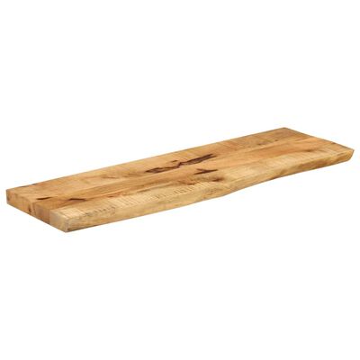 vidaXL Bordplate 110x30x2,5 cm naturlig kant grovt heltre mangotre