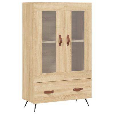 vidaXL Highboard sonoma eik 69,5x31x115 cm konstruert tre