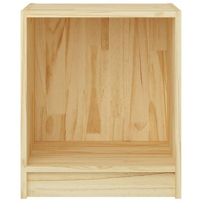 vidaXL Nattbord 2 stk 35,5x33,5x41,5 cm heltre furu