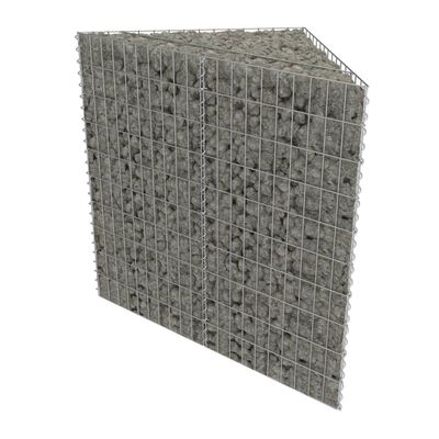 vidaXL Gabion høybed galvanisert stål 75x75x100 cm