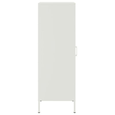 vidaXL Highboard hvit 36x39x113 cm stål