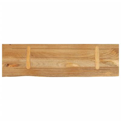 vidaXL Bordplate med naturlig kant 110x30x2,5 cm heltre mango