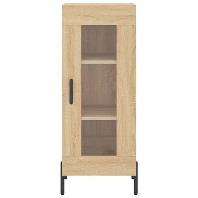 vidaXL Highboard sonoma eik 34,5x34x180 cm konstruert tre