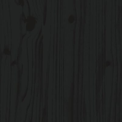 vidaXL Stableseng svart 80x200 cm heltre furu