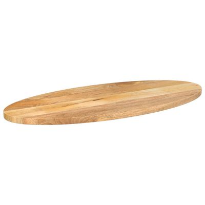 vidaXL Bordplate 140x50x3,8 cm oval heltre mango