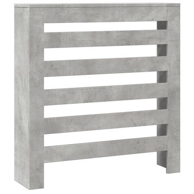 vidaXL Radiatordeksel betonggrå 78x20x82 cm konstruert tre