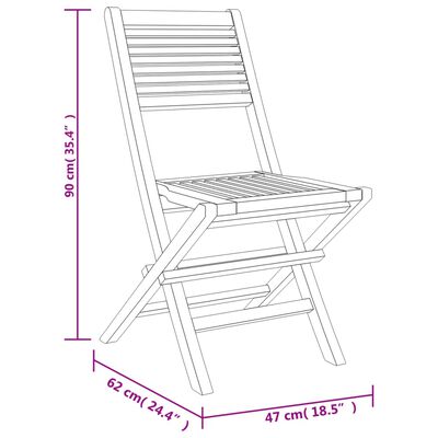 vidaXL Hagespisegruppe 5 deler heltre teak