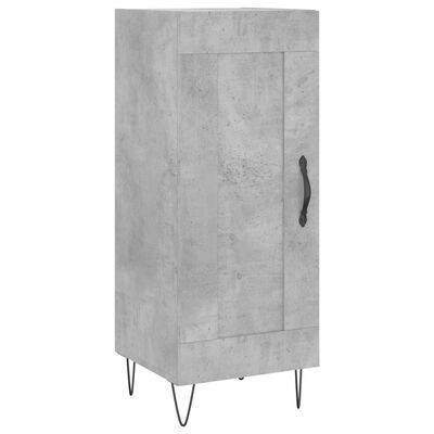 vidaXL Highboard betonggrå 34,5x34x180 cm konstruert tre