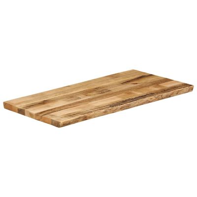 vidaXL Bordplate naturlig kant 100x60x3,8 cm grovt heltre mangotre