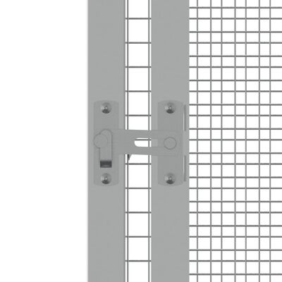 vidaXL Fuglebur grå 213,5x217,5x211,5 cm galvanisert stål