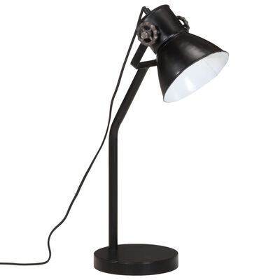 vidaXL Skrivebordslampe 25 W svart 17x17x60 cm E27