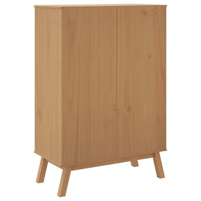 vidaXL Highboard OLDEN grå og brun 85x43x125 cm heltre furu