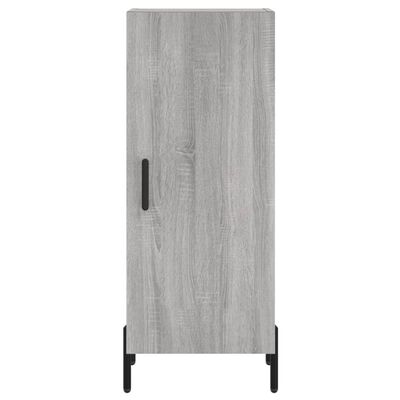 vidaXL Highboard grå sonoma 34,5x34x180 cm konstruert tre