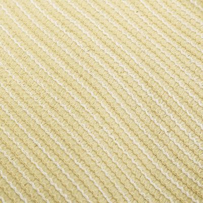 vidaXL Solseil 160 g/m² beige 2x4,5 m HDPE