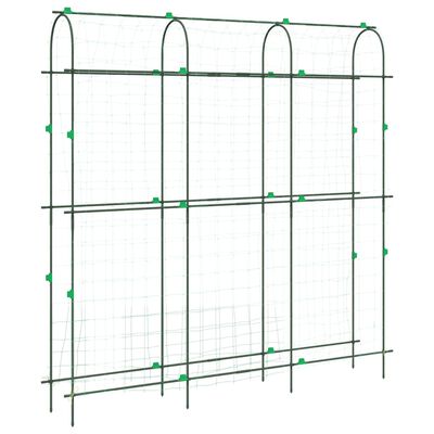 vidaXL Hageespalier for klatreplanter U-form 181x31x182,5 cm stål