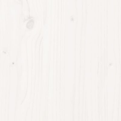 vidaXL Seniorseng hvit 140x200 cm heltre furu