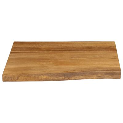 vidaXL Bordplate 40x40x2,5 cm naturlig kant heltre mango