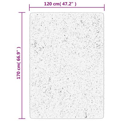 vidaXL Tykt teppe PAMPLONA høy luv moderne gull 120x170 cm