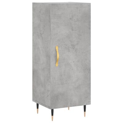 vidaXL Highboard betonggrå 34,5x34x180 cm konstruert tre