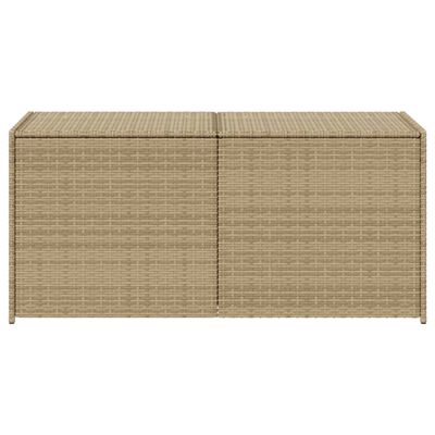 vidaXL Putekasse blandet beige 283L cm polyrotting