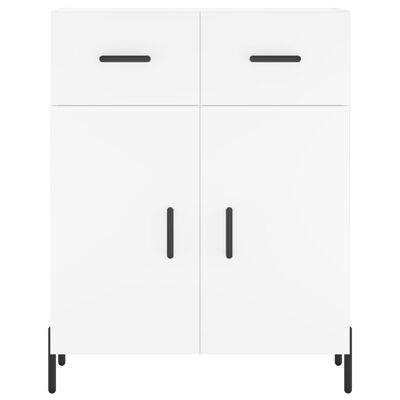 vidaXL Highboard hvit 69,5x34x180 cm konstruert tre