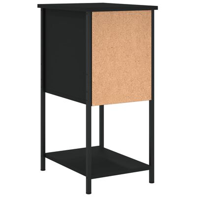 vidaXL Nattbord 2 stk svart 32x42x70 cm konstruert tre