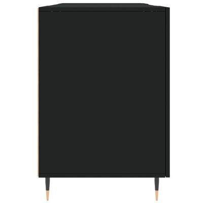 vidaXL Skrivebord svart 140x50x75 cm konstruert tre