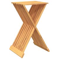 vidaXL Sammenleggbar krakk 40x32,5x70 cm heltre teak