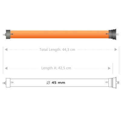 vidaXL Rørformede motorer 7 stk 20 Nm