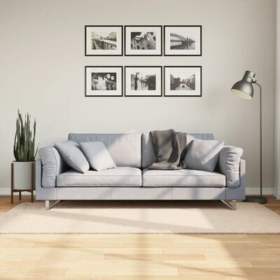 vidaXL Teppe HUARTE kort luv mykt og vaskbart beige 100x200 cm