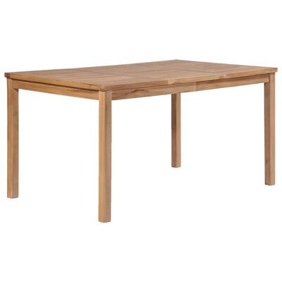 vidaXL Hagespisegruppe 3 deler heltre teak