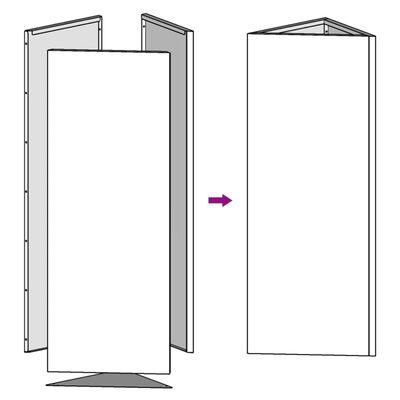 vidaXL Plantekasse svart trekantet 30x26x75 cm stål