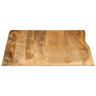 vidaXL Bordplate 90x80x2,5 cm naturlig kant heltre mango