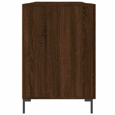 vidaXL Skrivebord brun eik 140x50x75 cm konstruert tre