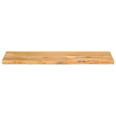 vidaXL Bordplate med naturlig kant 120x20x2,5 cm heltre mango