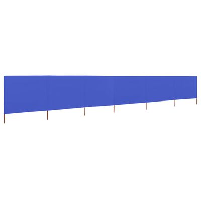 vidaXL Vindskjerm 6 paneler stoff 800x160 cm asurblå