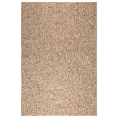 vidaXL Teppe 160x230 cm jute-utseende innendørs og utendørs