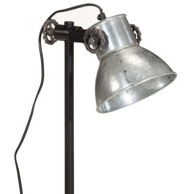 vidaXL Skrivebordslampe 25 W vintage sølv 15x15x55 cm E27