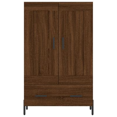 vidaXL Highboard brun eik 69,5x31x115 cm konstruert tre