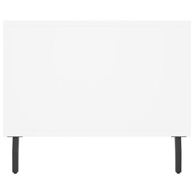 vidaXL Salongbord hvit 90x50x40 cm konstruert tre