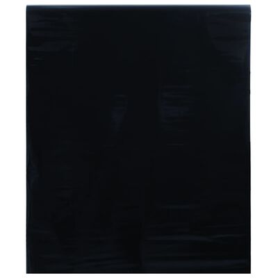 vidaXL Vindusfilm statisk frostet svart 60x2000 cm PVC