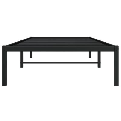 vidaXL Sengeramme i metall svart 90x190 cm