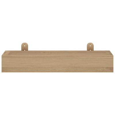 vidaXL Vegghyller 2 stk 40x15x4 cm heltre teak