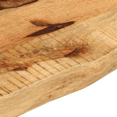 vidaXL Bordplate 110x30x2,5 cm naturlig kant grovt heltre mangotre