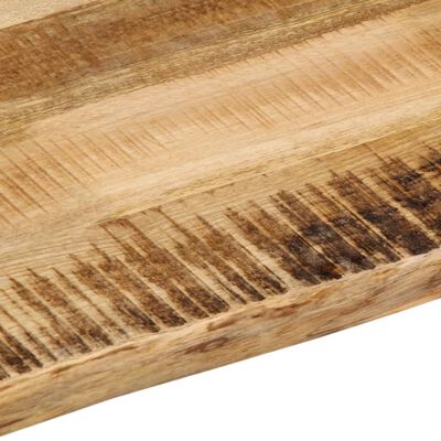 vidaXL Bordplate naturlig kant 60x60x2,5 cm grovt heltre mangotre