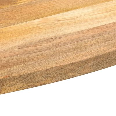 vidaXL Bordplate 80x40x2,5 cm oval heltre mango