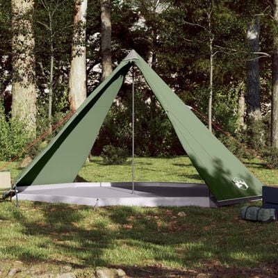 vidaXL Tipi-telt for camping 8 personer grønn vanntett